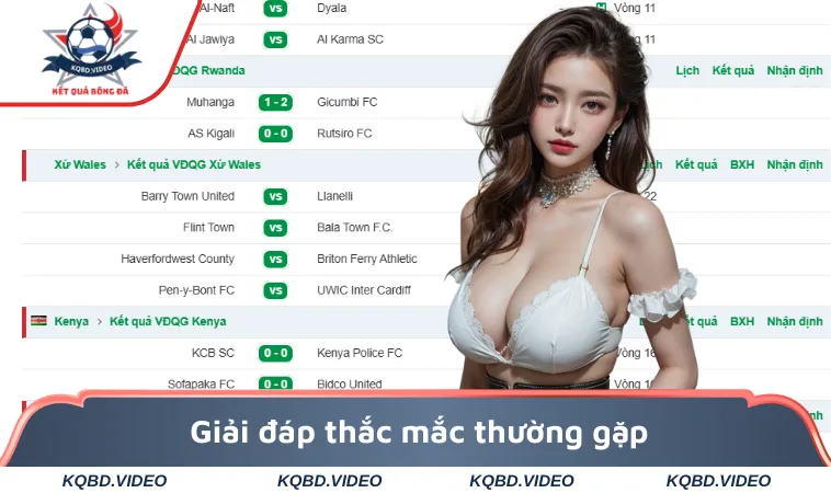 Giải đáp thắc mắc thường gặp khi tham khảo tại KQBD VIDEO