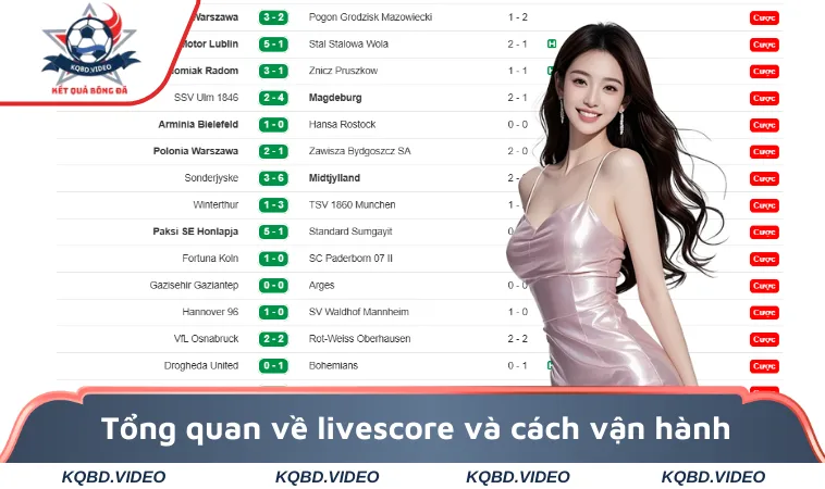 Tổng quan về livescore và cách vận hành
